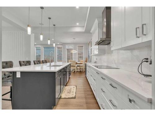 206 Sage Bluff Rise Nw, Calgary, AB - Indoor Photo Showing Kitchen With Upgraded Kitchen