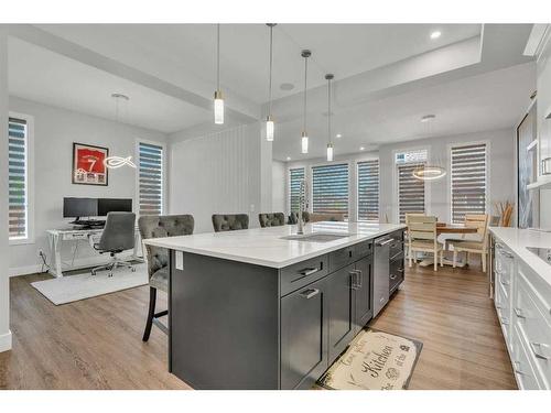 206 Sage Bluff Rise Nw, Calgary, AB - Indoor Photo Showing Kitchen With Upgraded Kitchen