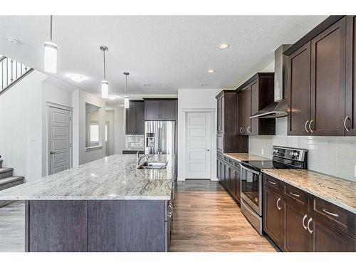 331 Legacy Heights Se, Calgary, AB - Indoor Photo Showing Kitchen With Stainless Steel Kitchen With Upgraded Kitchen