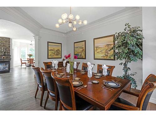 31 Braemar Glen Road, Rural Rocky View County, AB - Indoor Photo Showing Dining Room