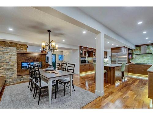 100 Mapleburn Drive Se, Calgary, AB - Indoor Photo Showing Dining Room