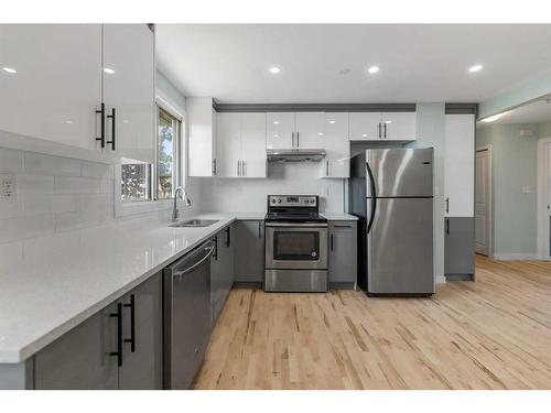 147 Rudlecairn Road Ne, Calgary, AB - Indoor Photo Showing Kitchen With Upgraded Kitchen