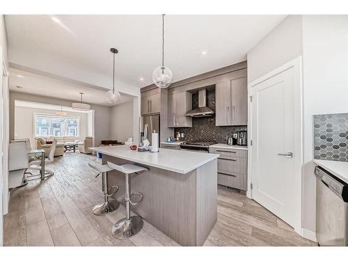 1328 Cornerstone Way Ne, Calgary, AB - Indoor Photo Showing Kitchen With Upgraded Kitchen