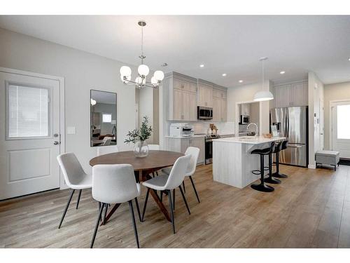 2773 Baywater Landing Sw, Airdrie, AB - Indoor Photo Showing Dining Room