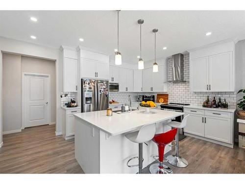 33 Legacy Woods Place Se, Calgary, AB - Indoor Photo Showing Kitchen With Upgraded Kitchen