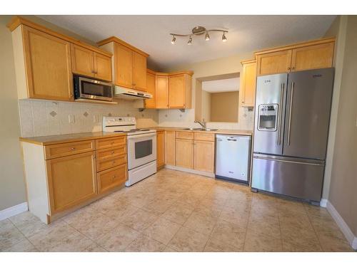 49 Dover Mews Se, Calgary, AB - Indoor Photo Showing Kitchen With Double Sink