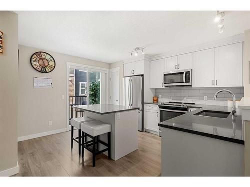 623 Cranbrook Walk Se, Calgary, AB - Indoor Photo Showing Kitchen With Stainless Steel Kitchen With Upgraded Kitchen