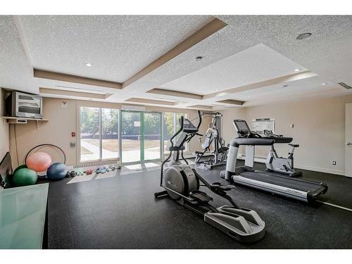 416-3111 34 Avenue Nw, Calgary, AB - Indoor Photo Showing Gym Room