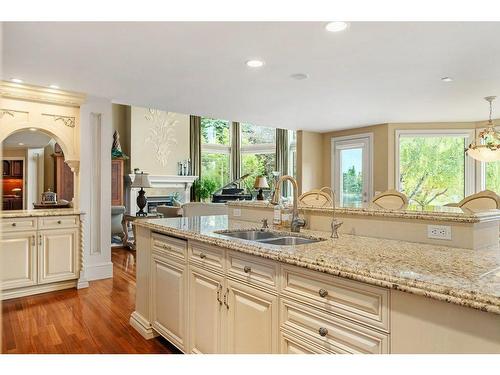 819 Lake Placid Drive Se, Calgary, AB - Indoor Photo Showing Kitchen With Double Sink