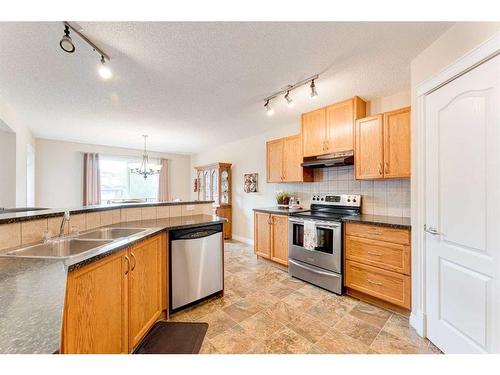 117 Springmere Grove, Chestermere, AB - Indoor Photo Showing Kitchen With Double Sink