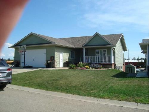 2 Evron Place, Trochu, AB - Outdoor With Deck Patio Veranda With Facade