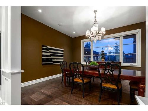 131 Leighton Lane, Rural Rocky View County, AB - Indoor Photo Showing Dining Room