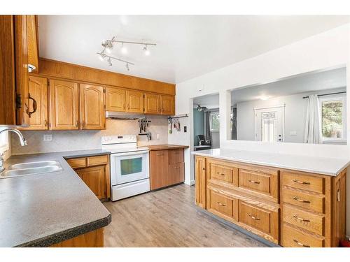 208 Tache Avenue Nw, Calgary, AB - Indoor Photo Showing Kitchen With Double Sink