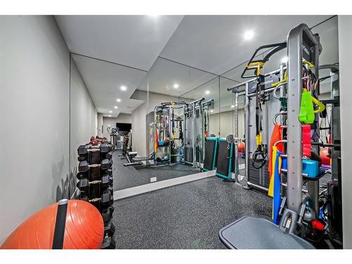 51 Timberline Point Sw, Calgary, AB - Indoor Photo Showing Gym Room