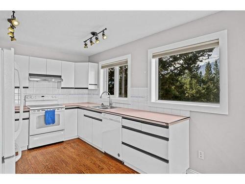 3 Ridge Road, Canmore, AB - Indoor Photo Showing Kitchen With Double Sink