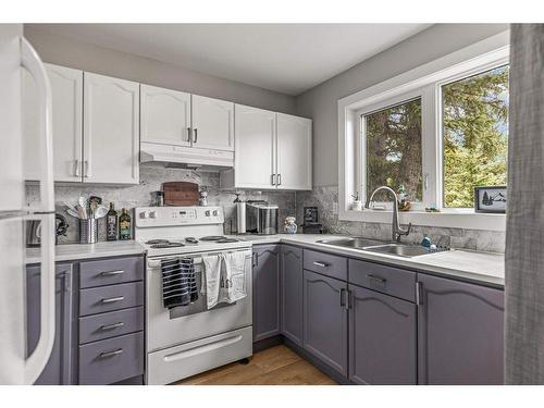 3 Ridge Road, Canmore, AB - Indoor Photo Showing Kitchen With Double Sink