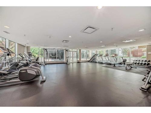 1901-1320 1 Street Se, Calgary, AB - Indoor Photo Showing Gym Room