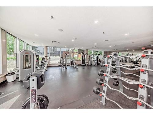 1901-1320 1 Street Se, Calgary, AB - Indoor Photo Showing Gym Room