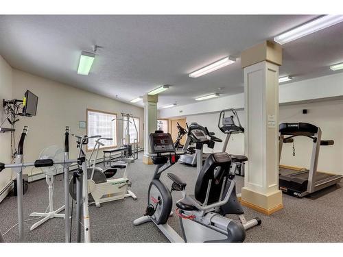 221-223 Tuscany Springs Boulevard Nw, Calgary, AB - Indoor Photo Showing Gym Room