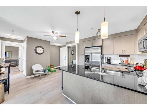 3309-240 Skyview Ranch Road Ne, Calgary, AB - Indoor Photo Showing Kitchen With Stainless Steel Kitchen