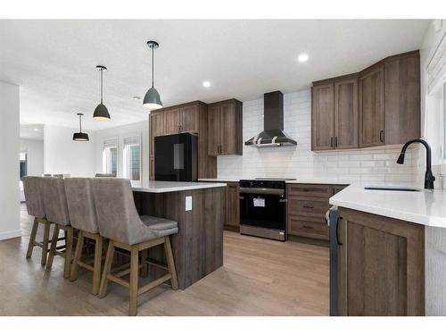 70 Dobler Avenue, Red Deer, AB - Indoor Photo Showing Kitchen With Upgraded Kitchen