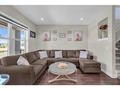 679 Cornerstone Way Ne, Calgary, AB - Indoor Photo Showing Living Room