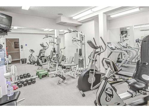 334-5201 Dalhousie Drive Nw, Calgary, AB - Indoor Photo Showing Gym Room