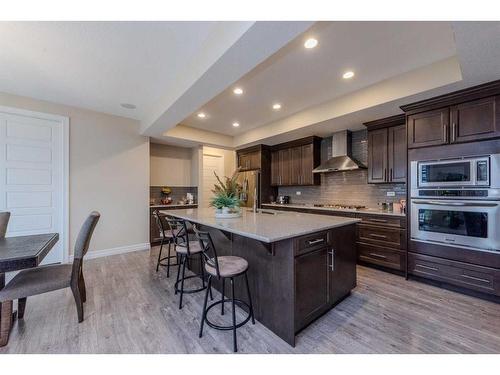 152 Aspenmere Way, Chestermere, AB - Indoor Photo Showing Kitchen With Upgraded Kitchen