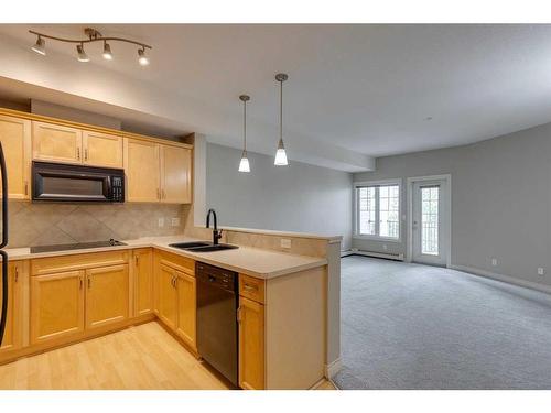 317-60 Royal Oak Plaza Nw, Calgary, AB - Indoor Photo Showing Kitchen With Double Sink