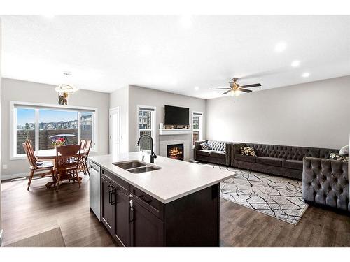 156 Cornerbrook Common Ne, Calgary, AB - Indoor Photo Showing Kitchen With Double Sink