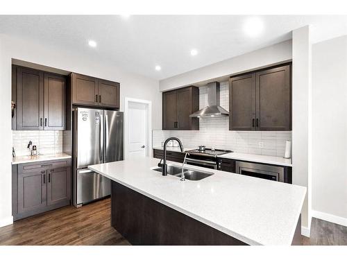 156 Cornerbrook Common Ne, Calgary, AB - Indoor Photo Showing Kitchen With Double Sink With Upgraded Kitchen