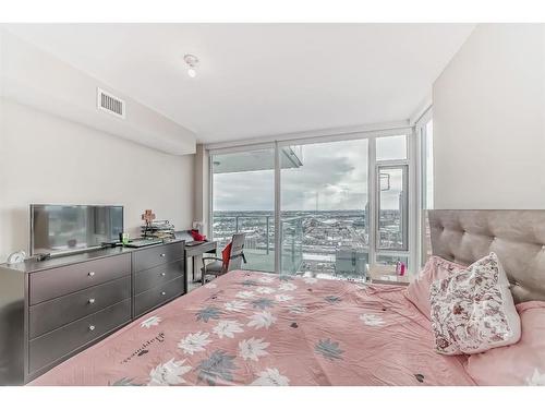 3104-510 6 Avenue Se, Calgary, AB - Indoor Photo Showing Bedroom