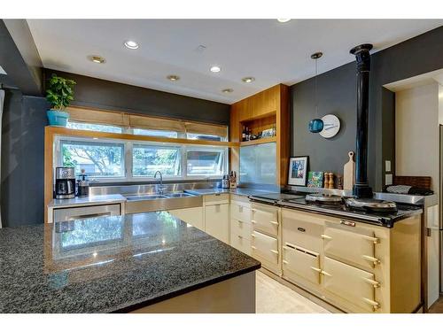 507 Brunswick Avenue Sw, Calgary, AB - Indoor Photo Showing Kitchen With Double Sink