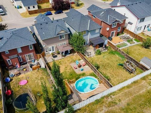 88 Evansford Circle Nw, Calgary, AB - Outdoor With Above Ground Pool With View