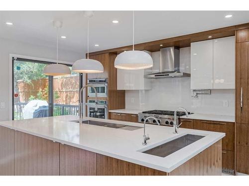 44 Dalbrook Bay Nw, Calgary, AB - Indoor Photo Showing Kitchen With Upgraded Kitchen