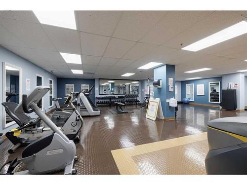 313-369 Rocky Vista Park Nw, Calgary, AB - Indoor Photo Showing Gym Room