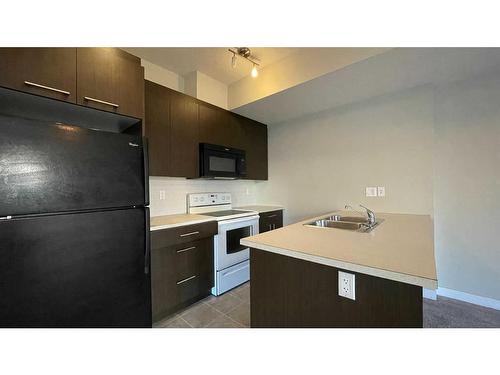 153-300 Marina Drive, Chestermere, AB - Indoor Photo Showing Kitchen With Double Sink