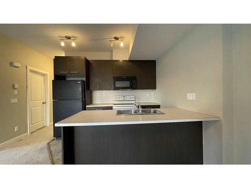 153-300 Marina Drive, Chestermere, AB - Indoor Photo Showing Kitchen With Double Sink