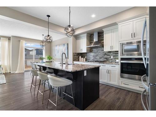 41 Sage Bluff Close Nw, Calgary, AB - Indoor Photo Showing Kitchen With Stainless Steel Kitchen With Upgraded Kitchen