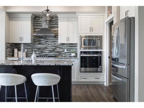 41 Sage Bluff Close Nw, Calgary, AB - Indoor Photo Showing Kitchen With Stainless Steel Kitchen With Upgraded Kitchen