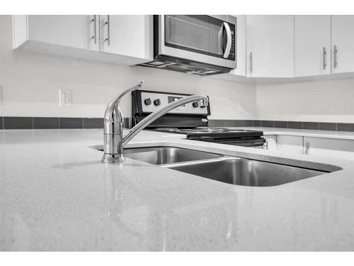 4417-181 Skyview Ranch Manor Ne, Calgary, AB - Indoor Photo Showing Kitchen With Double Sink