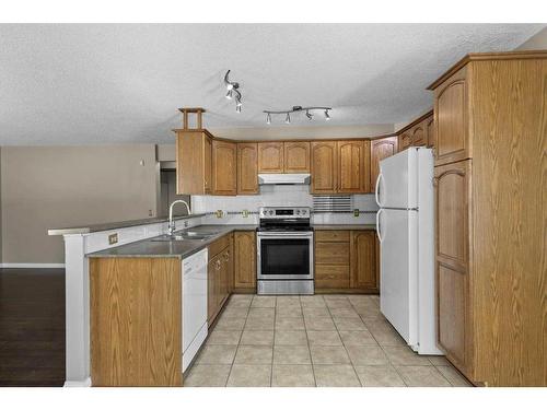 53 Shawnee Rise Sw, Calgary, AB - Indoor Photo Showing Kitchen With Double Sink