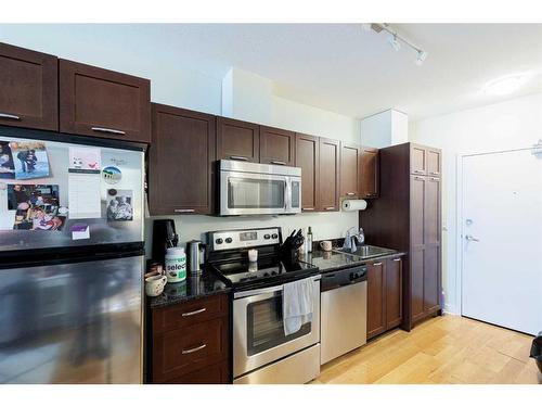 312-3820 Brentwood Road Nw, Calgary, AB - Indoor Photo Showing Kitchen With Stainless Steel Kitchen