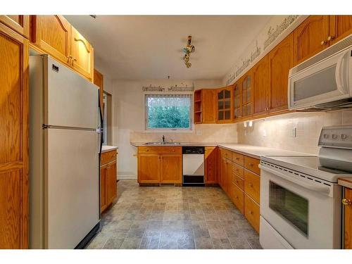 611 Agate Crescent Se, Calgary, AB - Indoor Photo Showing Kitchen With Double Sink