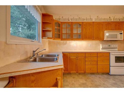 611 Agate Crescent Se, Calgary, AB - Indoor Photo Showing Kitchen With Double Sink