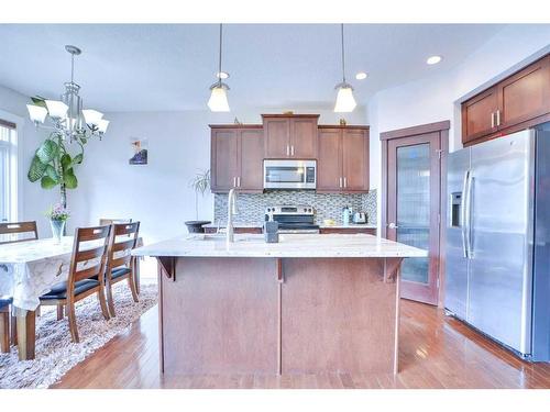 21 Saddlelake Gardens Ne, Calgary, AB - Indoor Photo Showing Kitchen With Upgraded Kitchen