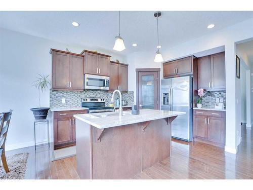 21 Saddlelake Gardens Ne, Calgary, AB - Indoor Photo Showing Kitchen With Upgraded Kitchen