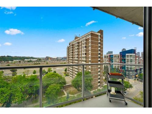 808-624 8 Avenue Se, Calgary, AB - Outdoor With Balcony With View