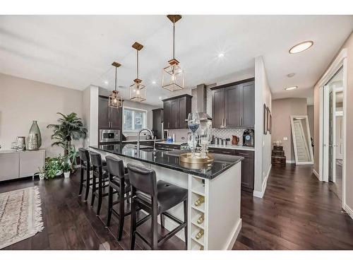 284 Aspenmere Circle, Chestermere, AB - Indoor Photo Showing Kitchen With Upgraded Kitchen