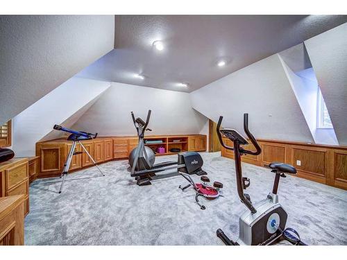 33 Cullen Creek Estates, Rural Rocky View County, AB - Indoor Photo Showing Gym Room